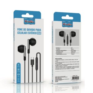 FONE DE OUVIDO COM FIO S50 - TYPE C